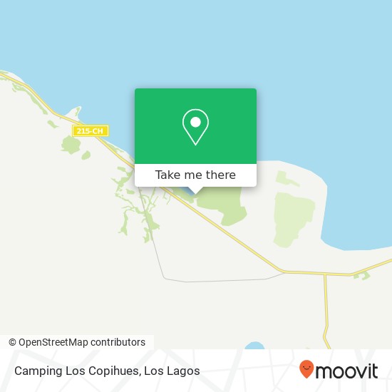 Camping Los Copihues map