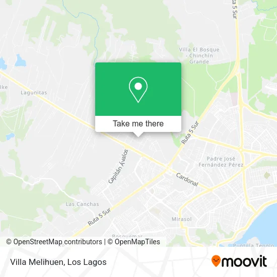 Mapa de Villa Melihuen