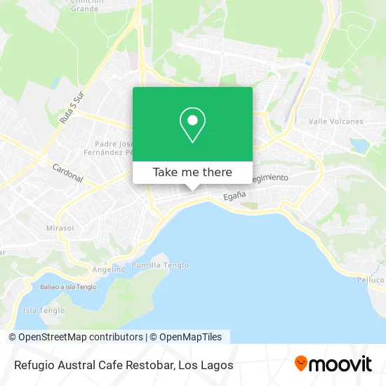 Refugio Austral Cafe Restobar map