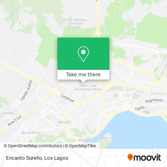 Mapa de Encanto Sureño
