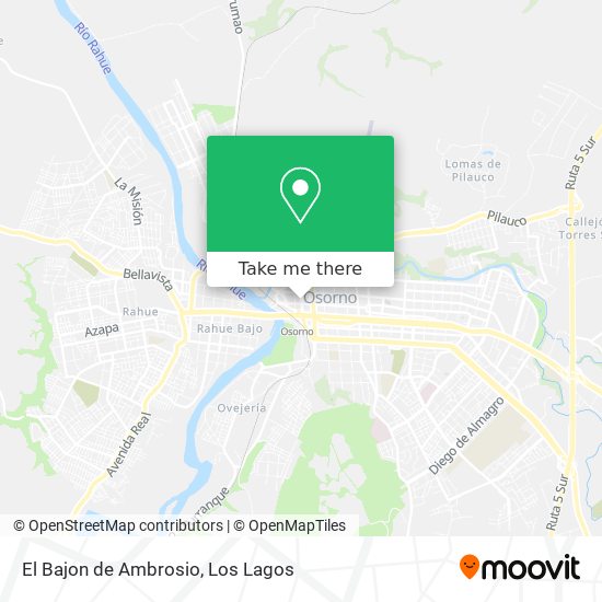 Mapa de El Bajon de Ambrosio
