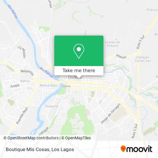 Mapa de Boutique Mis Cosas
