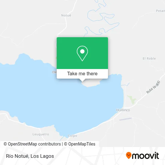 Río Notué map