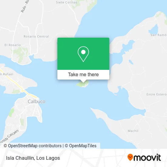 Isla Chaullín map