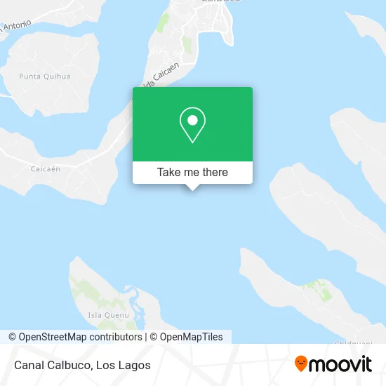 Canal Calbuco map