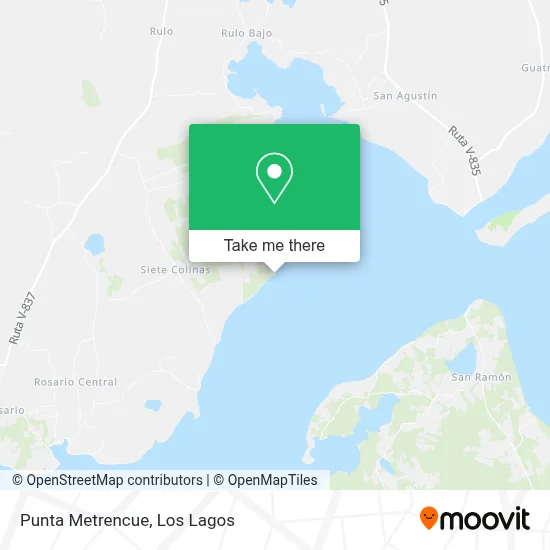 Punta Metrencue map