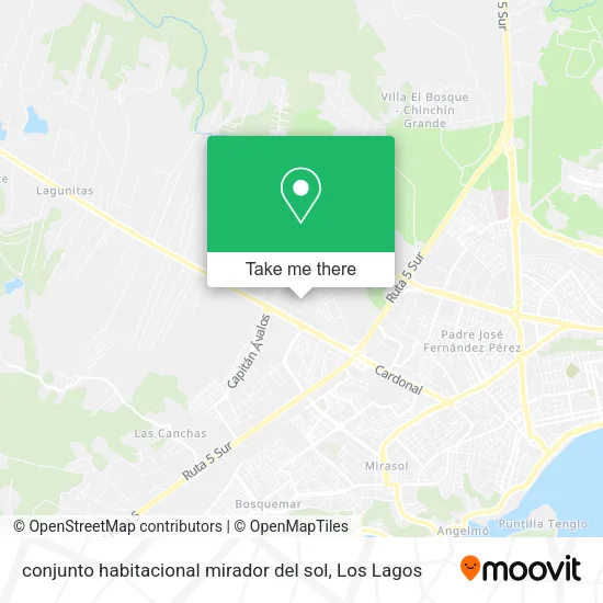 conjunto habitacional mirador del sol map