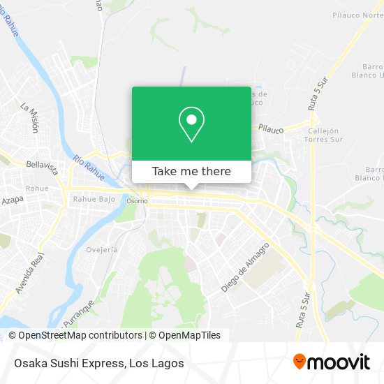 Osaka Sushi Express map