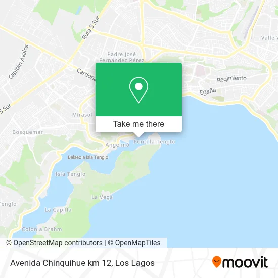 Avenida Chinquihue km 12 map