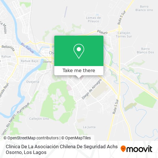 Clínica De La Asociación Chilena De Seguridad Achs Osorno map