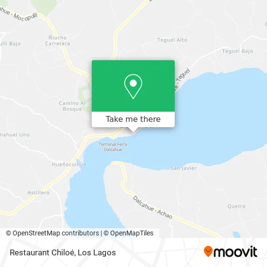 Restaurant Chiloé map