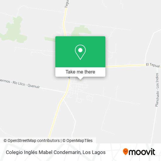 Mapa de Colegio Inglés Mabel Condemarín