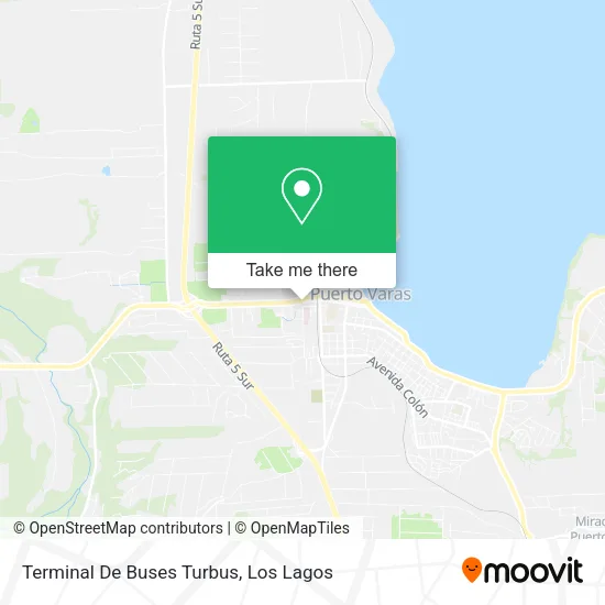 Mapa de Terminal De Buses Turbus