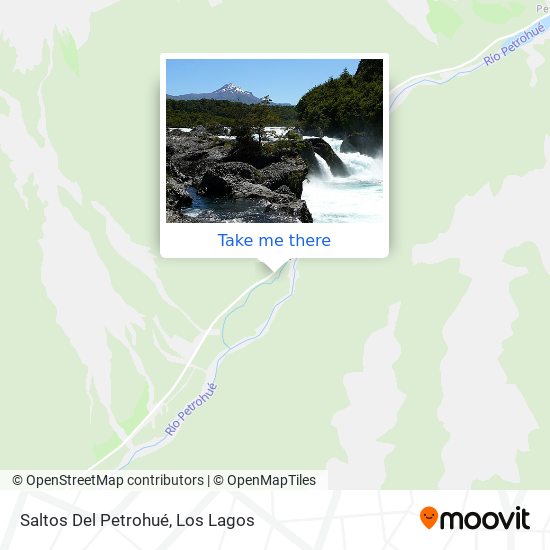 Mapa de Saltos Del Petrohué