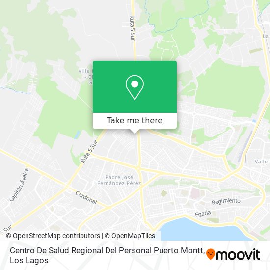 Centro De Salud Regional Del Personal Puerto Montt map