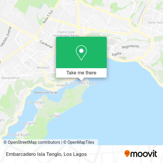 Embarcadero Isla Tenglo map