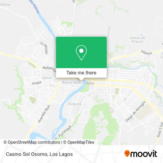 Mapa de Casino Sol Osorno