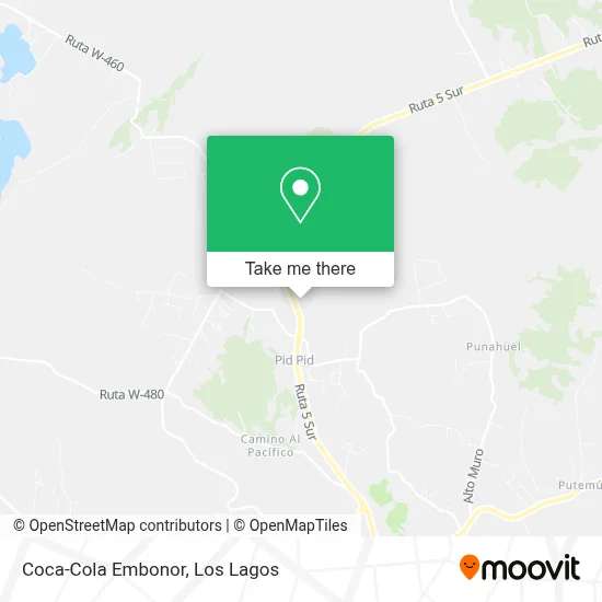 Coca-Cola Embonor map