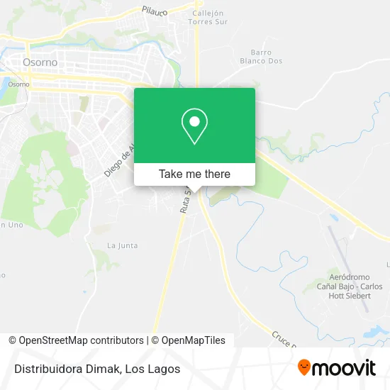 Mapa de Distribuidora Dimak