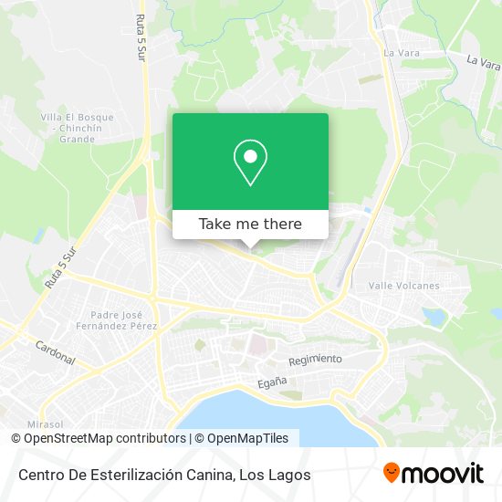 Centro De Esterilización Canina map