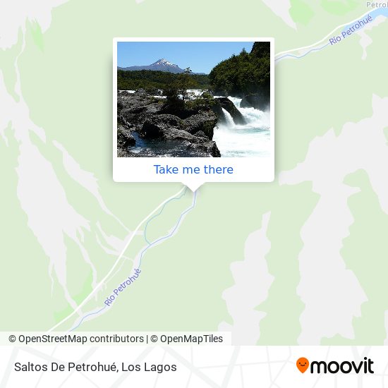 Mapa de Saltos De Petrohué