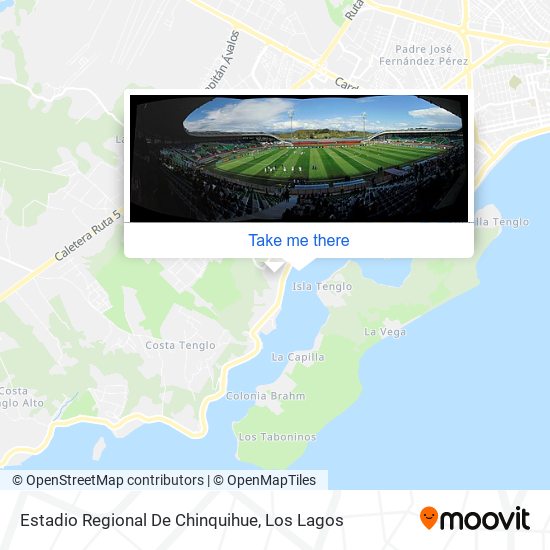 Mapa de Estadio Regional De Chinquihue