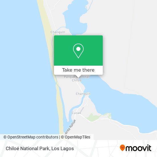 Chiloé National Park map