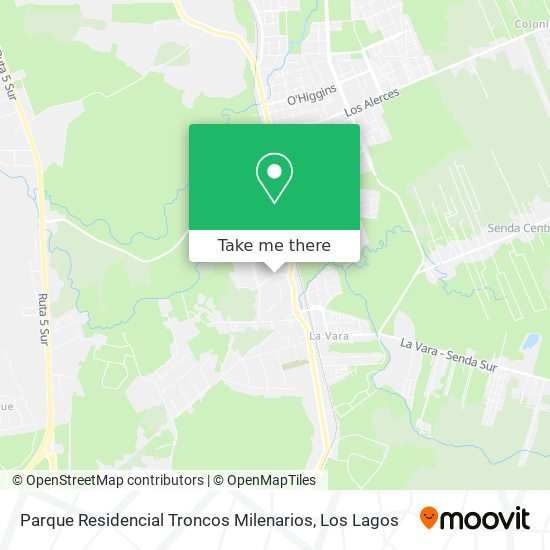 Mapa de Parque Residencial Troncos Milenarios