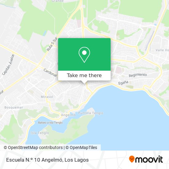 Escuela N.º 10 Angelmó map