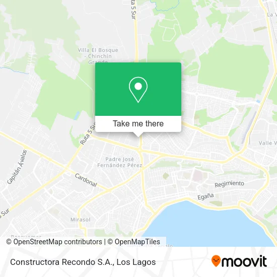 Mapa de Constructora Recondo S.A.