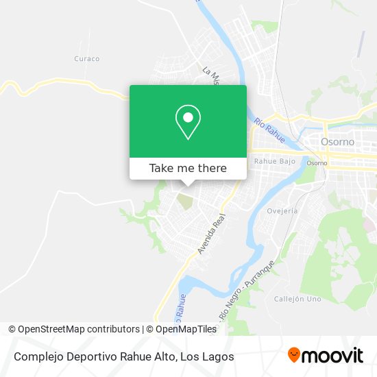 Complejo Deportivo Rahue Alto map