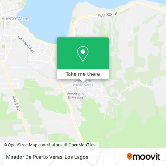 Mirador De Puerto Varas map