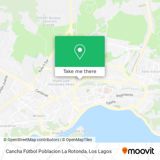 Mapa de Cancha Fútbol Poblacion La Rotonda