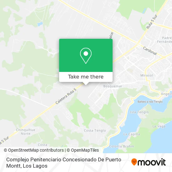 Complejo Penitenciario Concesionado De Puerto Montt map