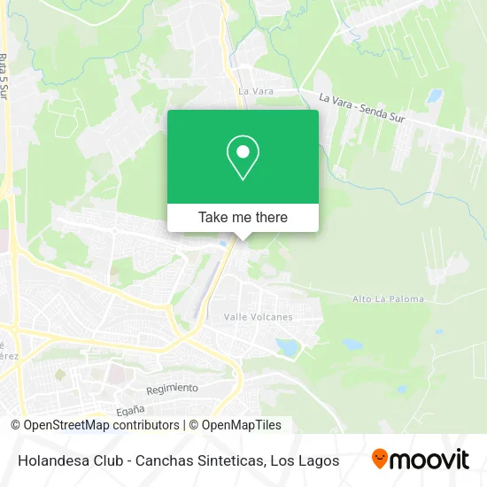 Mapa de Holandesa Club - Canchas Sinteticas