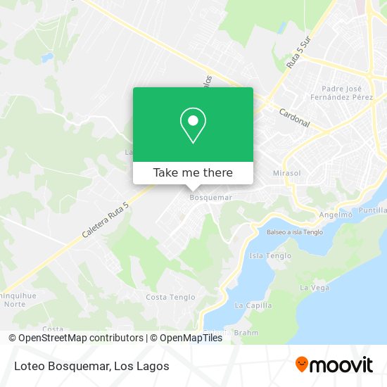 Loteo Bosquemar map