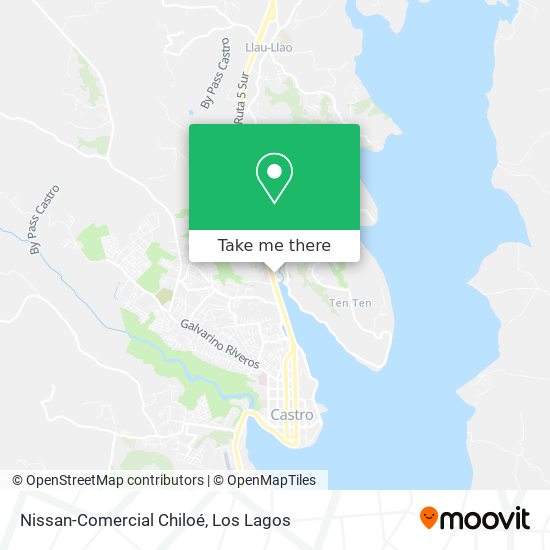 Nissan-Comercial Chiloé map