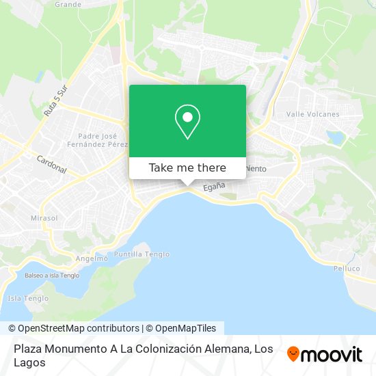 Mapa de Plaza Monumento A La Colonización Alemana