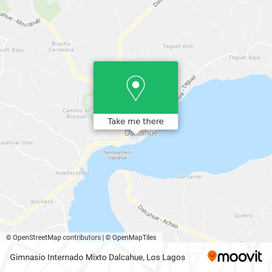Mapa de Gimnasio Internado Mixto Dalcahue