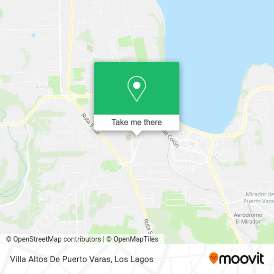 Villa Altos De Puerto Varas map