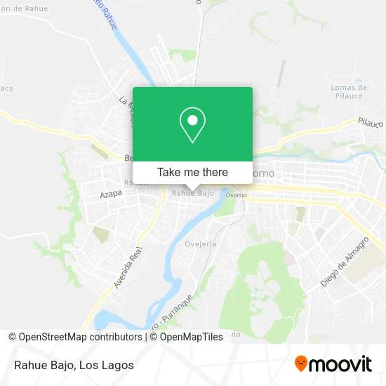 Rahue Bajo map