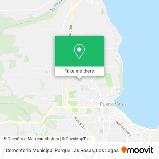 Cementerio Municipal Parque Las Rosas map