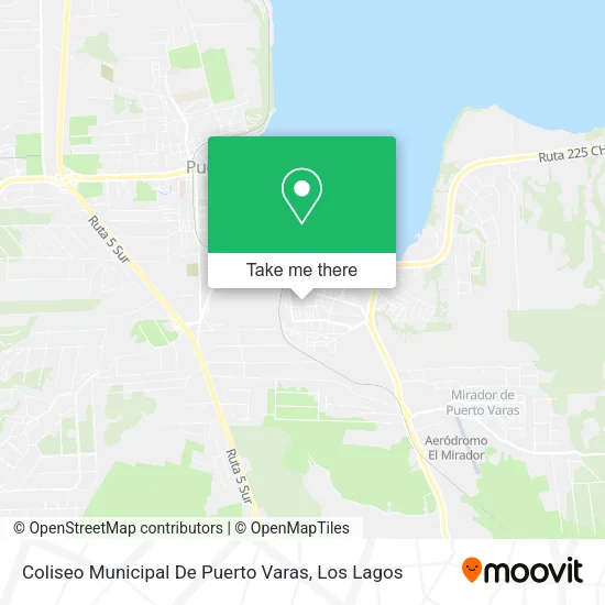 Coliseo Municipal De Puerto Varas map