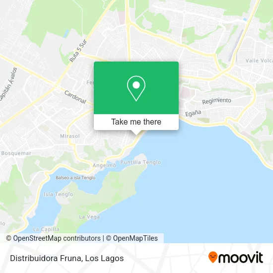 Distribuidora Fruna map