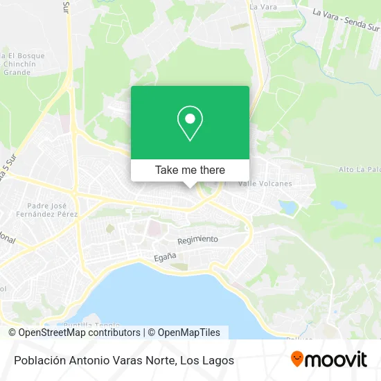 Población Antonio Varas Norte map