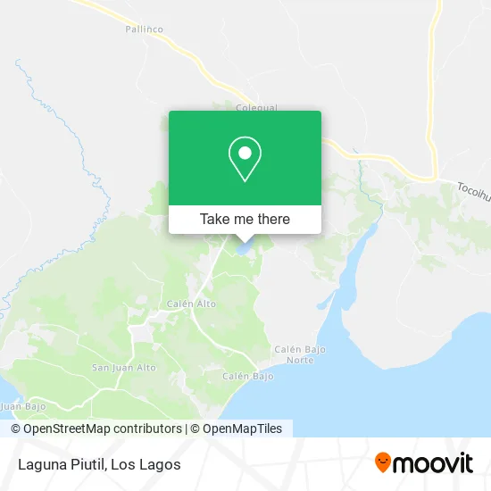 Laguna Piutil map