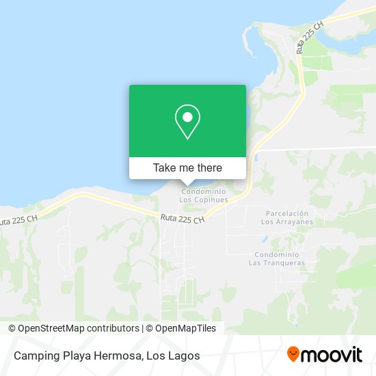Mapa de Camping Playa Hermosa