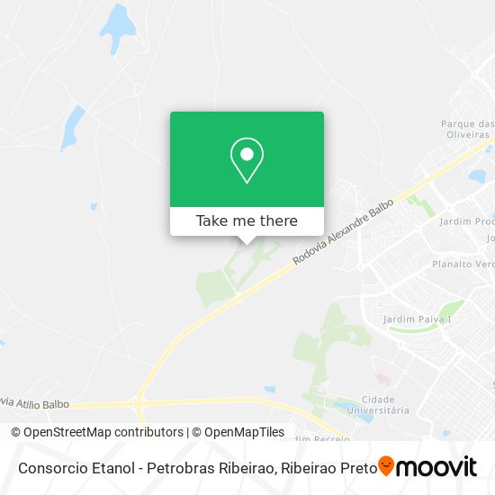 Consorcio Etanol - Petrobras Ribeirao map