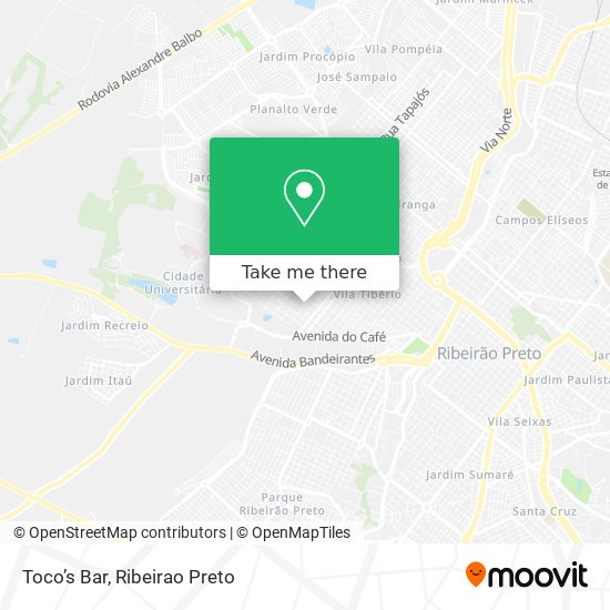 Toco’s Bar map