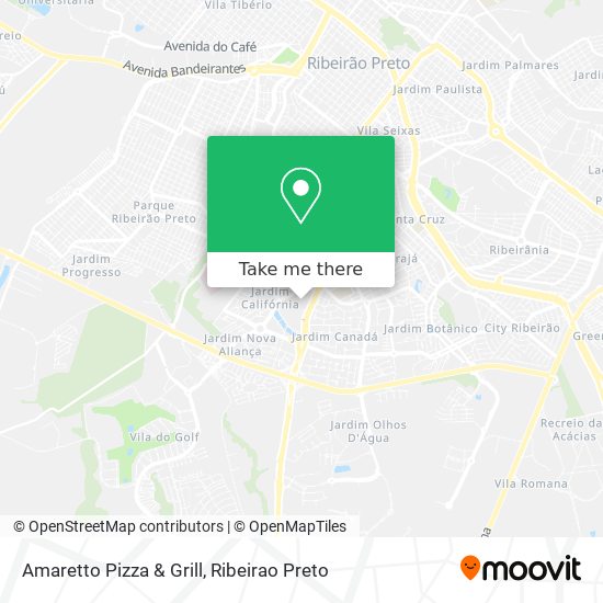 Mapa Amaretto Pizza & Grill